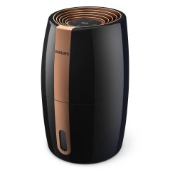 Philips 2000 Series HU2718 Humidifier - Stylish Black Brown Tabletop Design for Optimal Comfort